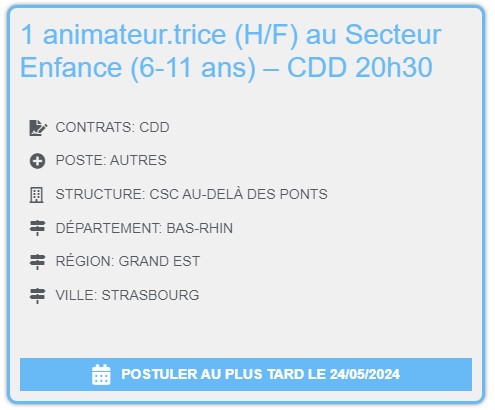 offre d'emploi