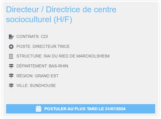 offre emploi