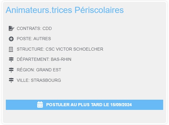 Offre d'emploi